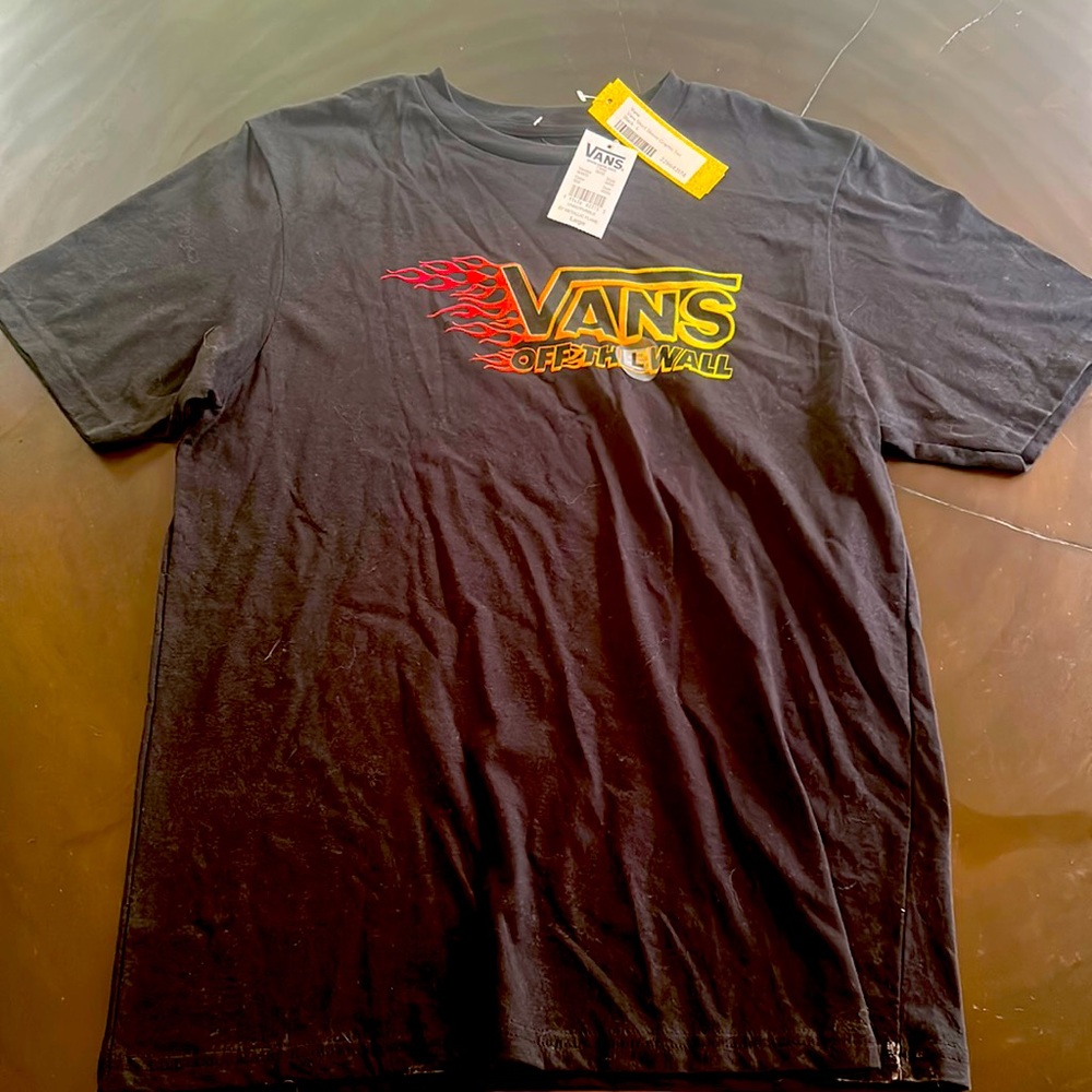 Boys Vans black T-shirt , size large